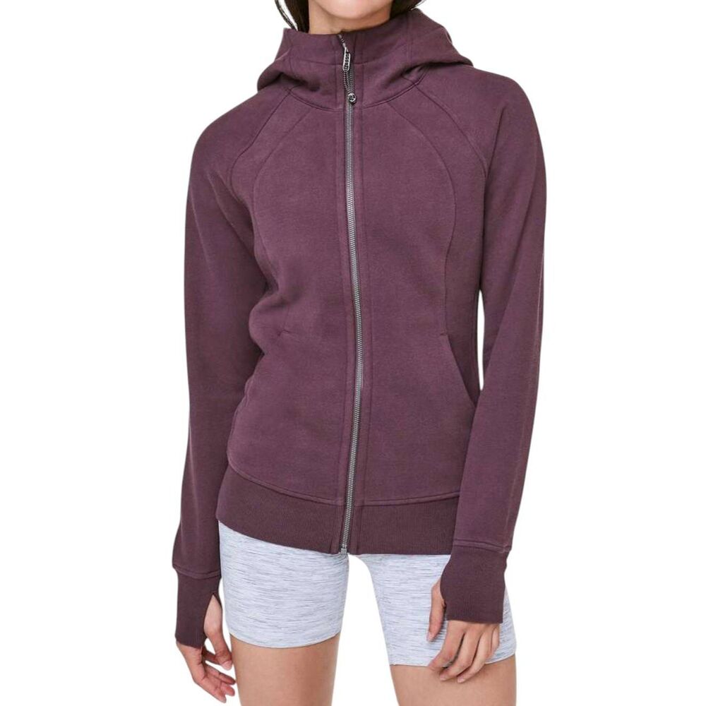 LULULEMON ATHLETICA Light As Warmth Scuba In Black Cherry Size 6